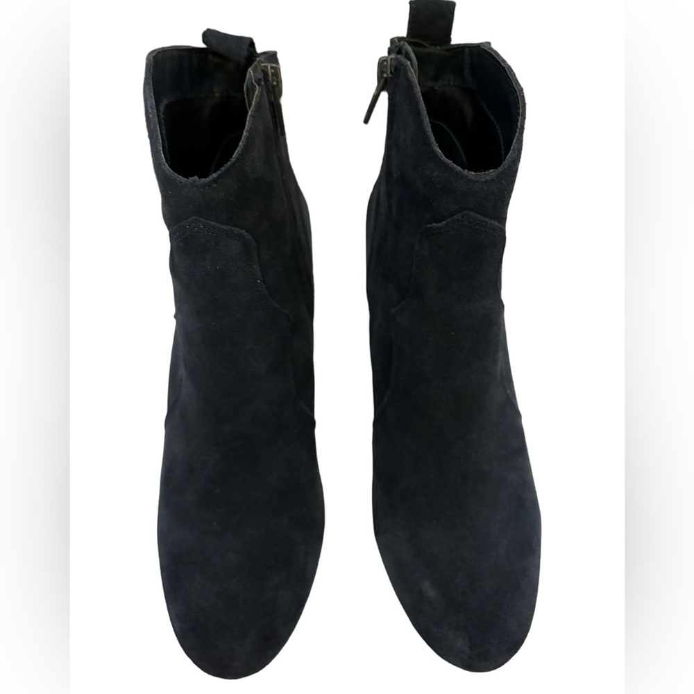 Steve Madden Women’s Dark Blue Hipster Suede Ankle Boots Size 8 - Picture 4 of 10